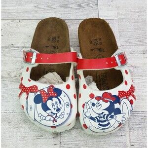 Kids Disney Birkenstock Maria Clogs Birkis Mickey Mini Mouse Kiss EU 26 US 8